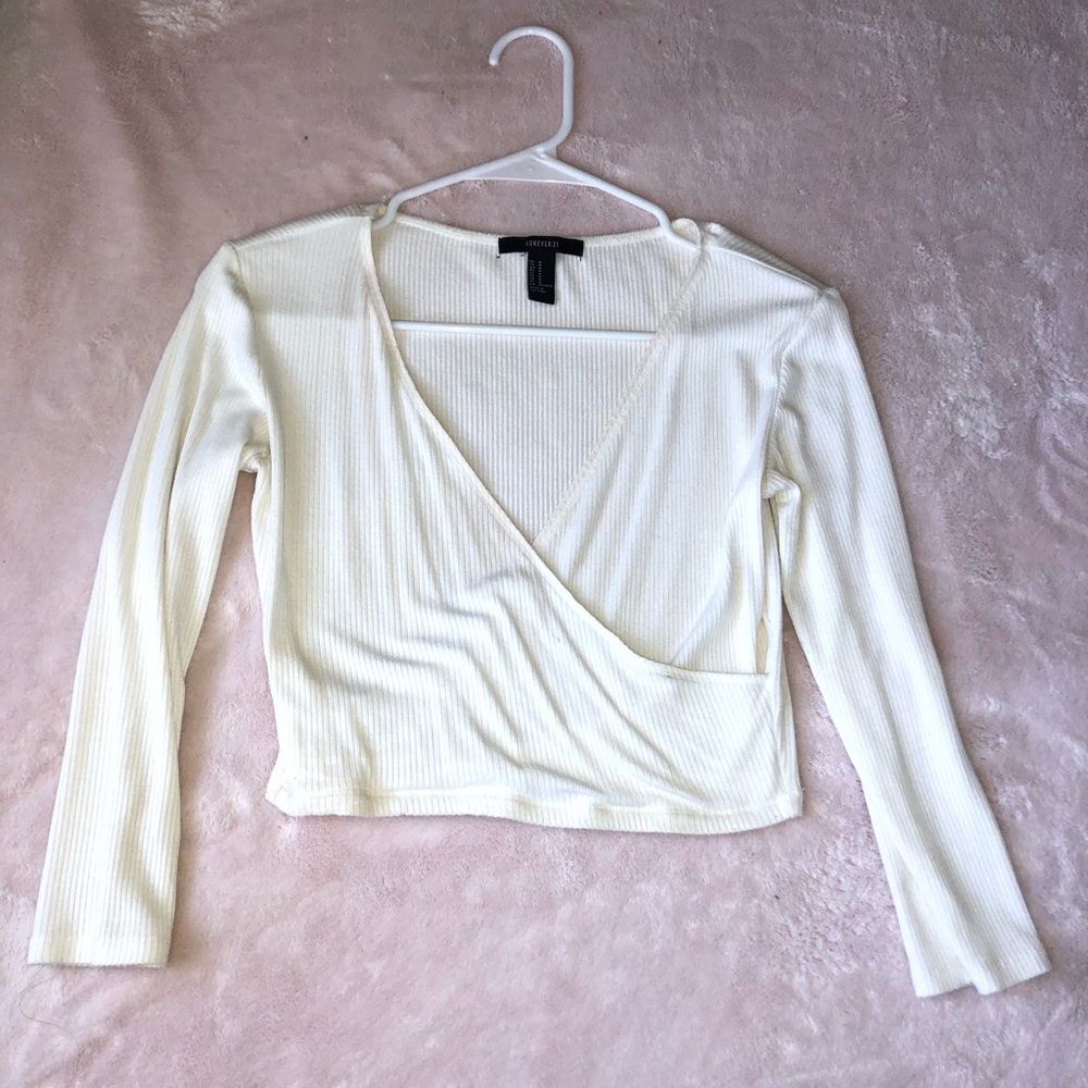 Forever 21 Rubbed Crop Top